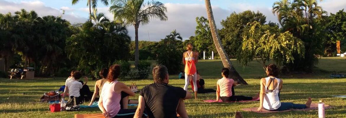 Yoga avec Claire à Tahiti
