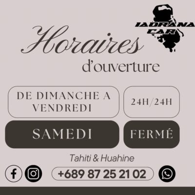 Iaorana CAR – Location de voiture à Huahine et Tahiti 